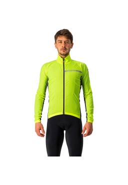 Castelli Squadra Stretch cycling jacket, yellow fluo, L