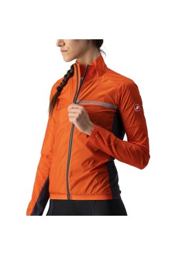Castelli Squadra Stretch W cycling jacket, fiery red, M