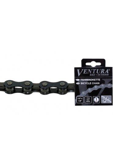 VENTURA KMC 1/8” Wide Chain, Fixed Gear, Single Speed, Brown
