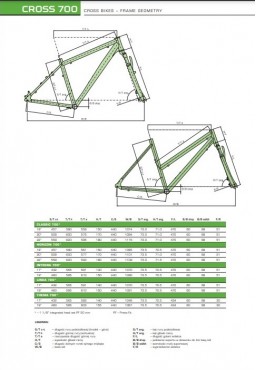 CROSS 700 Author INTEGRA 17" graphite bicycle