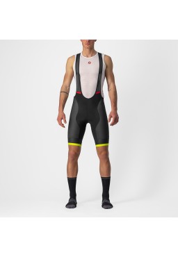 Castelli Competizine Kit bike shorts, black/electric lime,  size M