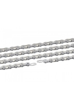 Łańcuch Wippermann CONNEX 11sE, 11-rzedowy, stal, 124 ogniwa, do E-bików, spinka conneX link, Srebrny