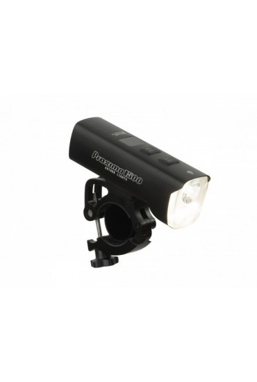 Lampa rowerowa przednia Author PROXIMA 1500 lm USB, Czarna