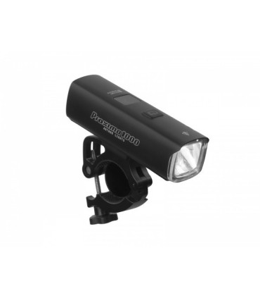 Lampa rowerowa przednia Author PROXIMA 1000 lm USB, czarna