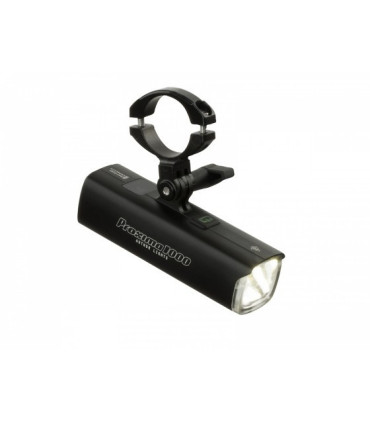 Lampa rowerowa przednia AUTHOR PROXIMA 1000 lm (uchwyt GoPro) USB, czarna