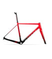 ACCENT CX-ONE Carbon Cyclocross Bike Frame (Frame+Fork+Headset, Suspension seatpost) deep red, Size L