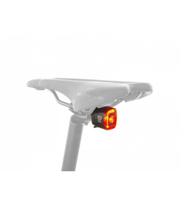 Lampa rowerowa tylna AUTHOR CUBUS/brake CobLed 70 lm USB, czarna