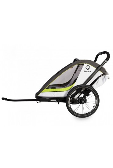 Hamax BREEZE ONE Child Bike Trailer & Stroller White-Green