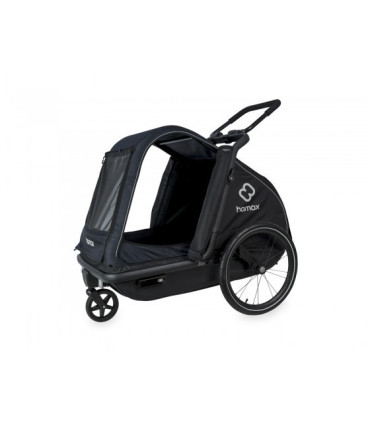 Hamax PLUTO L Bike Trailer for Dogs, Blue-Black