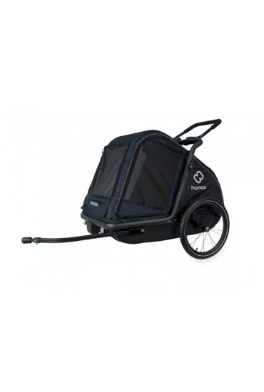 Hamax PLUTO L Bike Trailer for Dogs, Blue-Black