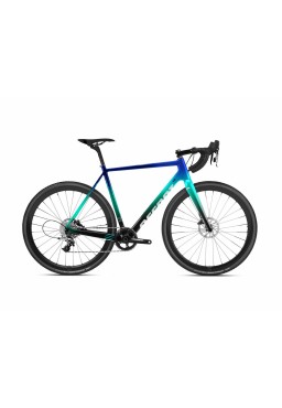 Accent CX-ONE Carbon Apex Cyclocross Bike , blue-green, L