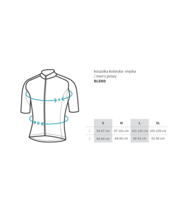Koszulka kolarska CASTELLI Endurance Pro 2, azure/bielgian blue, rozmiar M