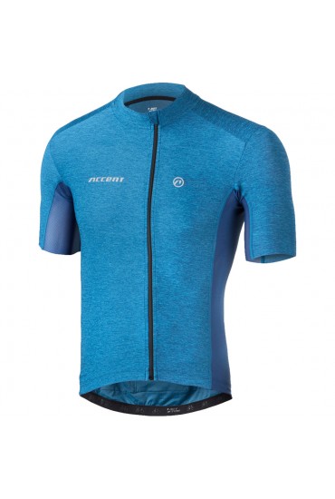 Accent Blend cycling jersey, blue melange S