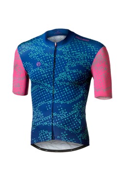 Accent Freak cycling jersey, navy blue and pink, S