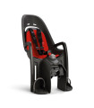 Fotelik rowerowy Hamax Zenith Relax szaro-czerwony (adapter na bagażnik)