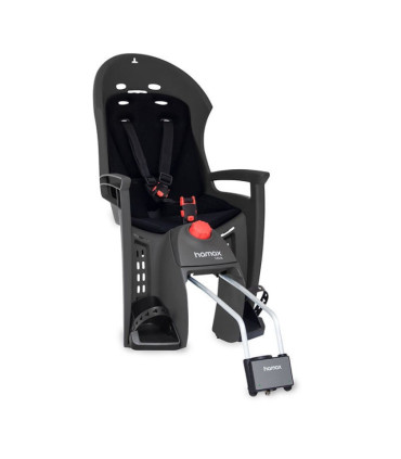 Hamax Siesta bicycle child seat dark grey black
