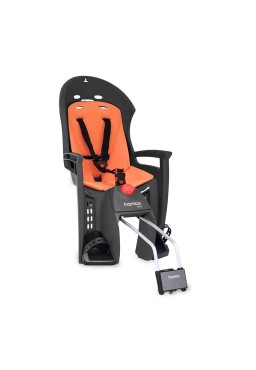 Hamax Siesta bicycle child seat dark grey orange