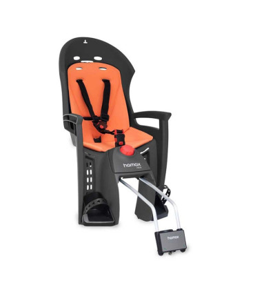 Fotelik Rowerowy Hamax Siesta ciemnoszaro-czarny (mocowanie z kluczykiem)