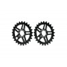Dartmoor BMX Chainring Star, alu 7075, 28T, Black anodized