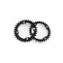 Dartmoor MTB Chainring Trail Intro, narrow-wide, steel, 28T, BCD 76, Black