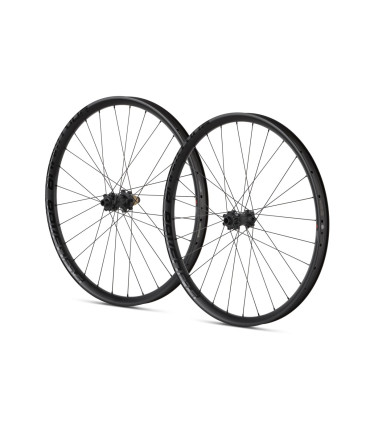 Komplet kół Raven 27.5 tylne/przednie, Boost, 28H, karbon, tubeless ready, bębenek SRAM XD, czarne mat