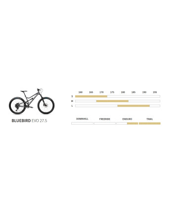 Dartmoor Bike Bluebird Evo 27.5, 27.5" Wheels, matt Graphite/Black, L