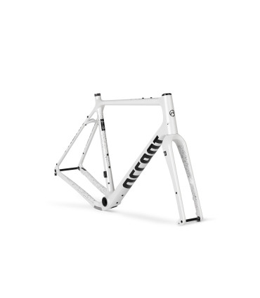 Accent Freak Carbon – biała rama gravel – set