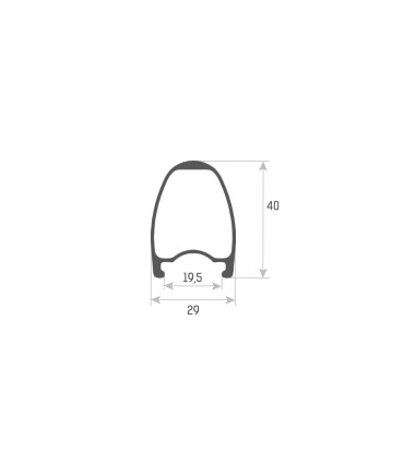 Accent SHOT Carbon Rainbow – 700C 28H aero rim