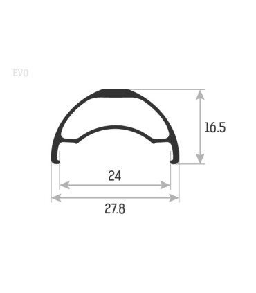 Accent EVO 29 rainbow – lightweight MTB rim 32H