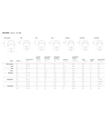 Accent EXE 29 – black-graphite rim for trail speed