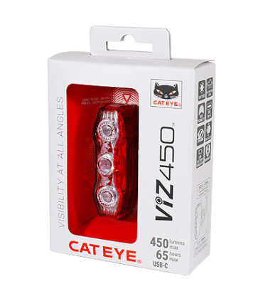 CatEye VIZ450 – ultramocna tylna lampka 450 lm USB-C