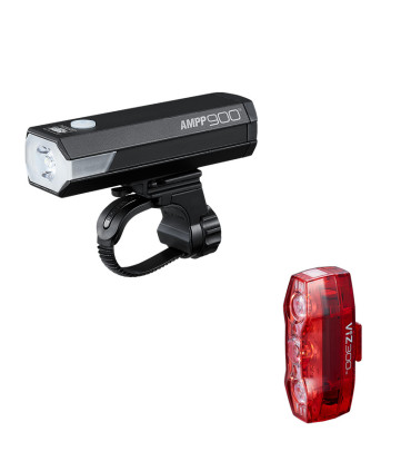 CatEye AMPP 900 / VIZ300 – ultra-mocny zestaw świateł rowerowych