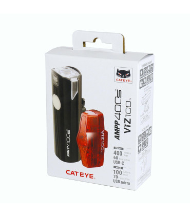 CatEye AMPP 400S / ViZ100 – ultra-bright premium bike lights