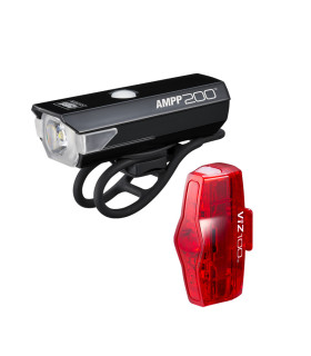 CatEye AMPP 200 / VIZ100 – USB-C bike light set