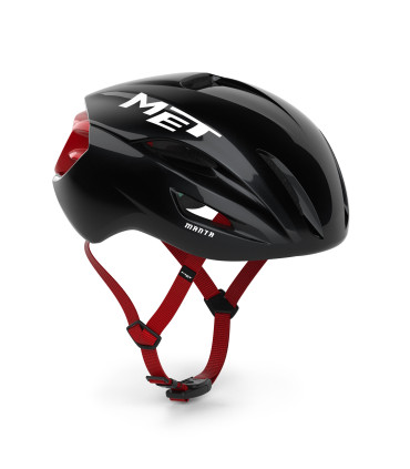 MET Manta MIPS – bold glossy black-red road helmet