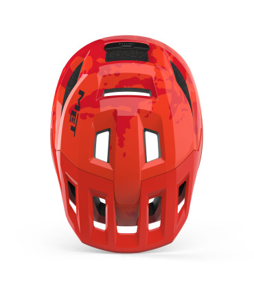 MET Shelter Youth MIPS – czerwony kask dziecięcy MTB