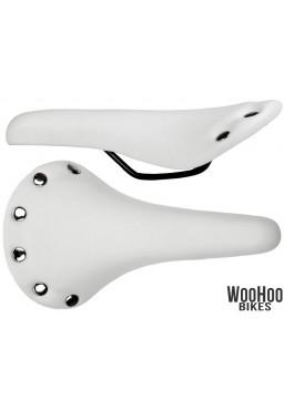 Retro City Saddle with Rivets, Fixed Gear, White