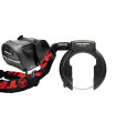 Trelock Rear Wheel Lock Set RS 480 XL (Non Retractable) + ZR 355 6mm/100cm Chain Black + Saddle Bag