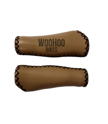 Chwyty Kierownicy, Skórzane, Beżowe - Ostre Koło, Beach Cruiser