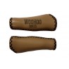Leather Handlebar Grips, Beige - for Beach Cruiser, Urban Bicycle