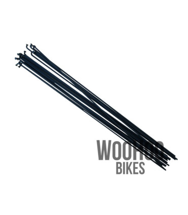 Pillar 252mm Stainless Steel Spokes, Black 18pcs.