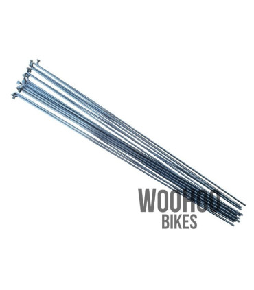 Pillar 250mm Stainless Steel Spokes, Silver 18pcs.