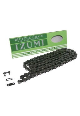 IZUMI STANDARD BLACK 1/2" x 1/8” Chain for Track, Fixed Gear, Single Speed Bike