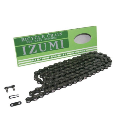 Łańcuch IZUMI STANDARD BLACK Torowy, Ostre Koło 1/2" x 1/8'' Szeroki Czarny