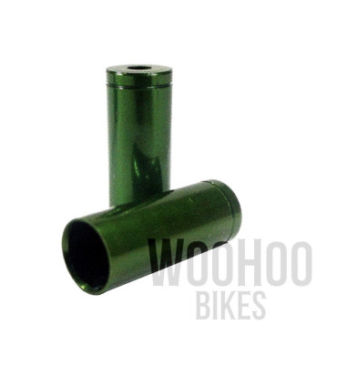 Prox Lined Ferrule, Brake Cable Ends Green x 2