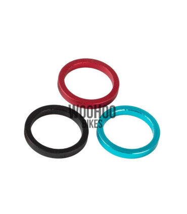 ACCENT Headset Spacers 1-1/8" 5mm Alluminium Black