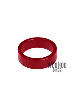 ACCENT Headset Spacers 1-1/8" 10mm Alluminium Red