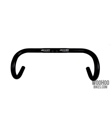 ZOOM DR-AL-123BT Alloy Handlebar, 25.4 x 420mm, Road Track, Black