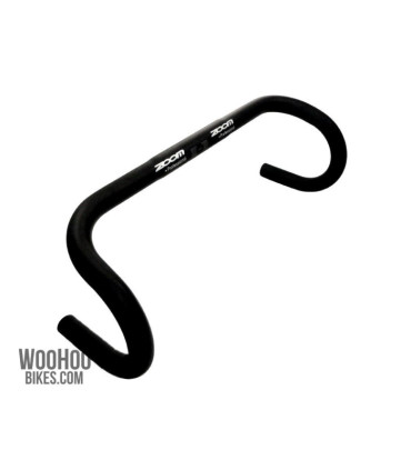 ZOOM DR-AL-123BT Alloy Handlebar, 25.4 x 420mm, Road Track, Black