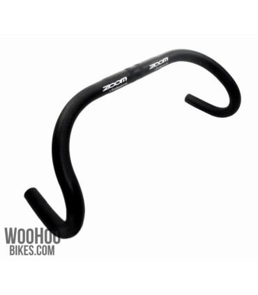 ZOOM DR-AL-130 Alloy Handlebar, 420 x 25.4mm, Fixed Gear Track Road Bicycles, Black